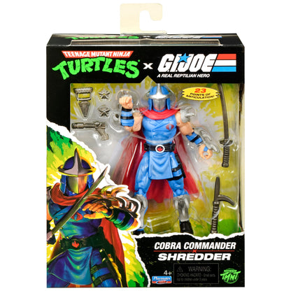 Shredder Cobra Commander TMNT x GI Joe 5-Inch Figure — Package Front Box Art