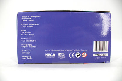 Metalhead NECA TMNT Cartoon Series 7-Inch Deluxe Action Figure — Package Detail with Credits and Barcode