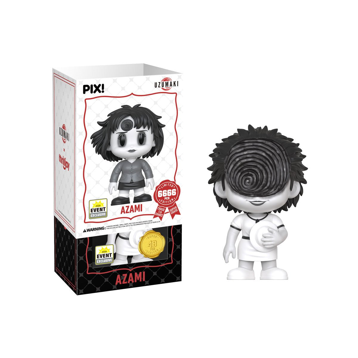 Azami Junji Ito Pix! Vinyl Figure — Super Chase Variant 48-Piece Limited Figure Back View