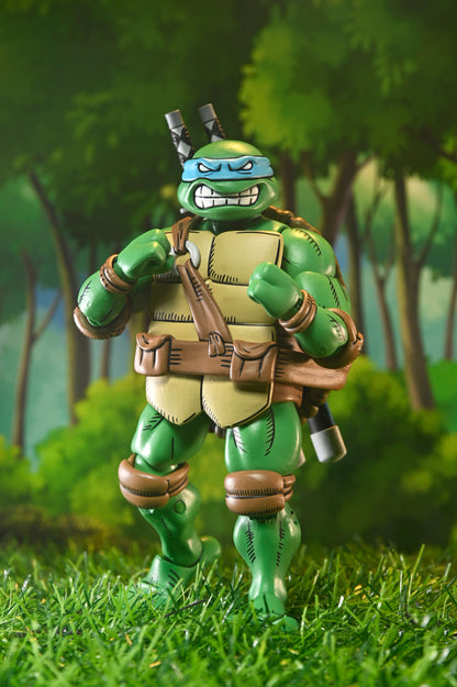 Leonardo TMNT x Usagi Yojimbo NECA 7-Inch Figure — Fists Raised Alternate Head Detail