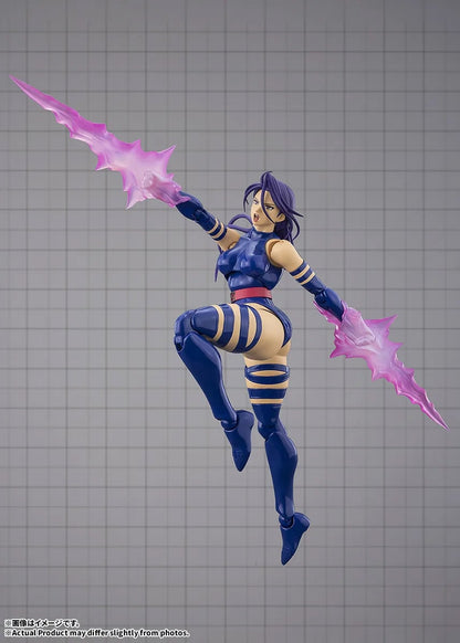 Psylocke Gamerverse S.H.Figuarts 6-Inch Figure — Airborne Pose with Dual Psychic Knife Effects