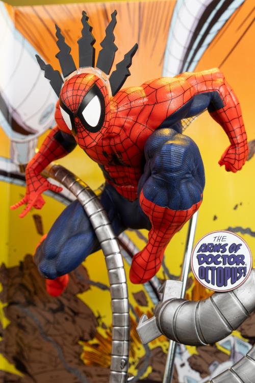 Spider-Man Marvel Tales #223 McFarlane 1/6 Scale Figure — Figure Detail Showing Web Texture and Suit Paint