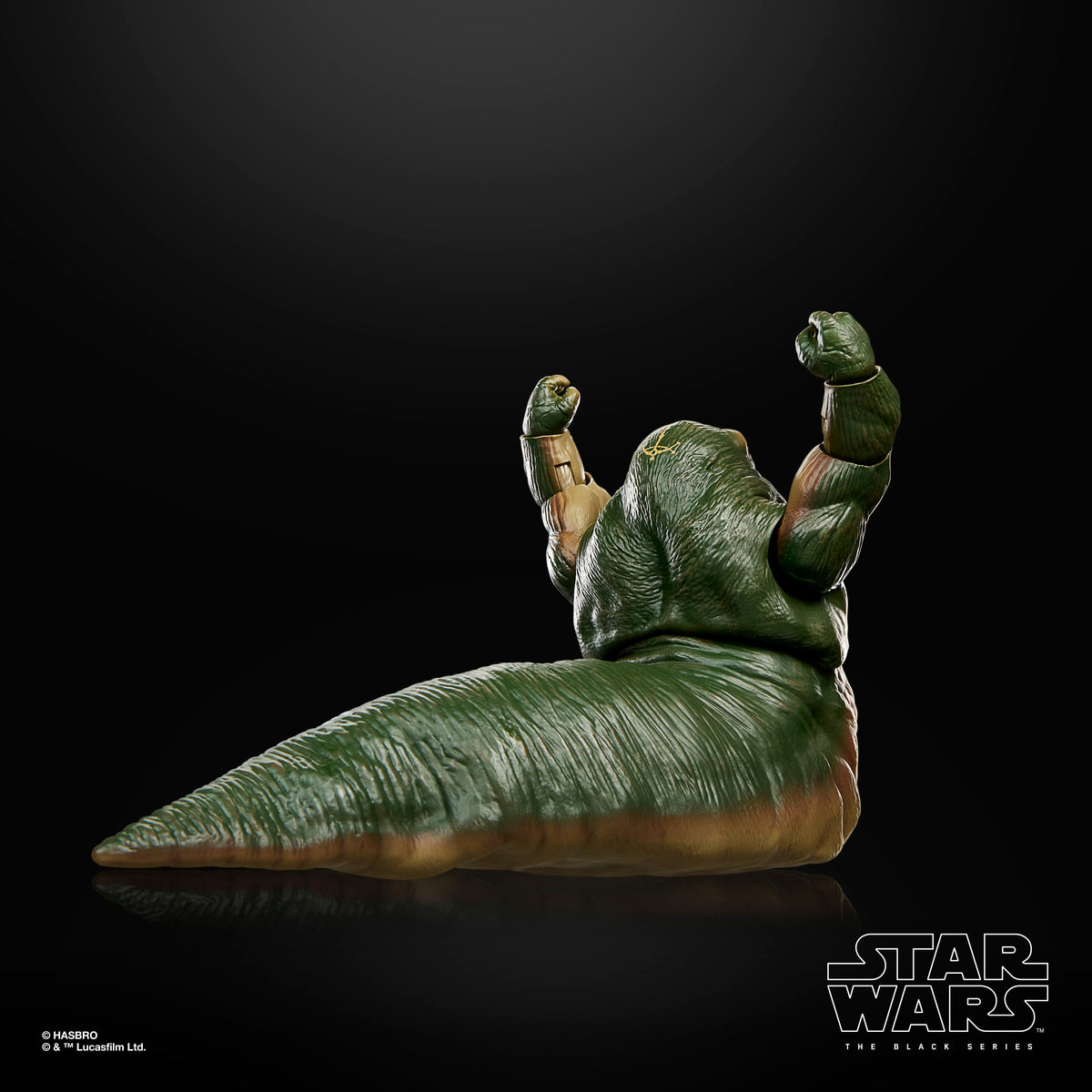Rotta the Hutt Black Series 6-Inch Figure — Back View Tail and Arm Detail