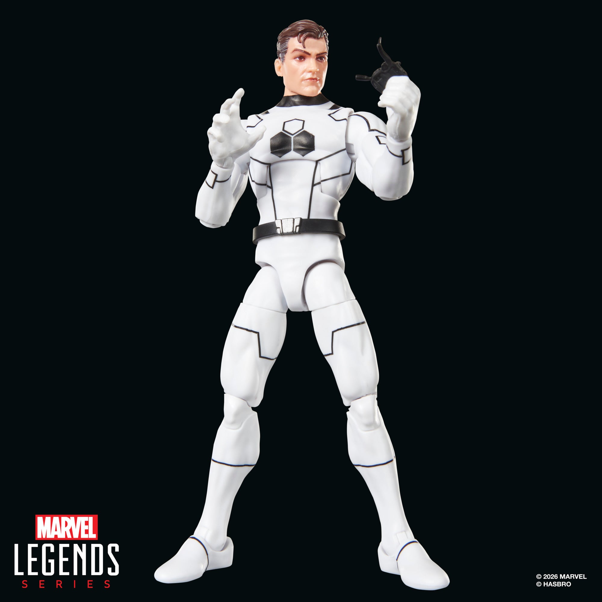 Future Foundation Mister Fantastic Marvel Legends 6-Inch Figure — Front View with Ultimate Nullifier