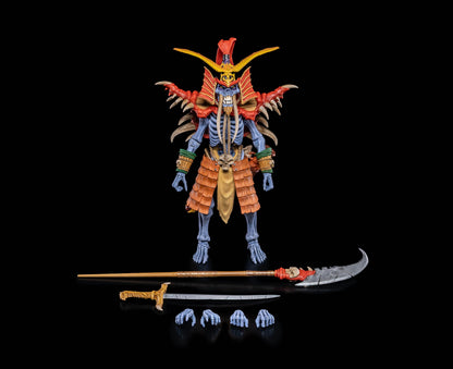 Bone-Zai Skeleton Warriors Infinite Legions 6-Inch Figure — Contents Display with Sword, Pole-Chopper, and Hand Pairs