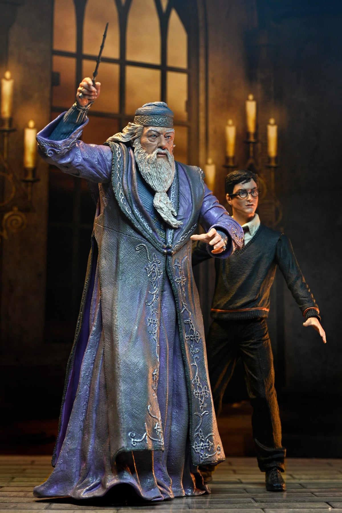 Dumbledore Harry Potter Legacy Collection 7-Inch Figure — Scale Comparison with Harry Potter Figure Front