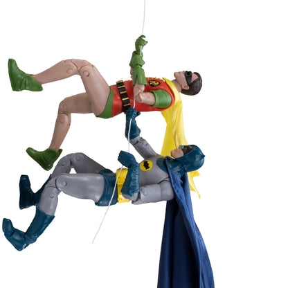 Batman & Robin 1966 DC Multiverse 7-Inch Two-Pack — Wall-Climbing Rope Articulation Pose