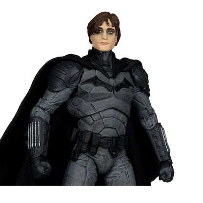 Batman 2022 DC Multiverse 7-Inch Deluxe Theatrical Edition Figure — Alternate Unmasked Head Upper Body Detail