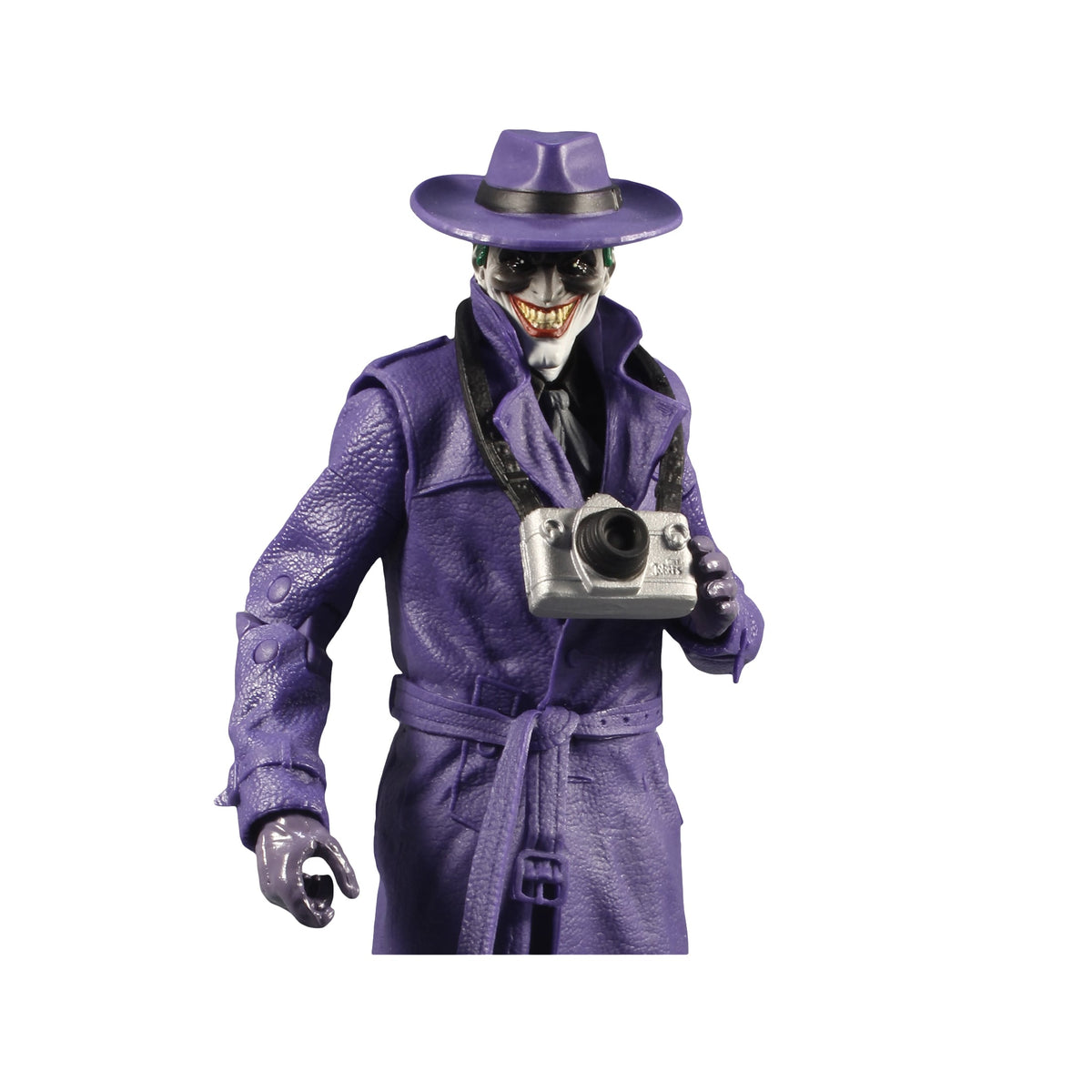 Joker The Comedian DC Multiverse 7-Inch Figure — Upper Body Detail with Camera Accessory
