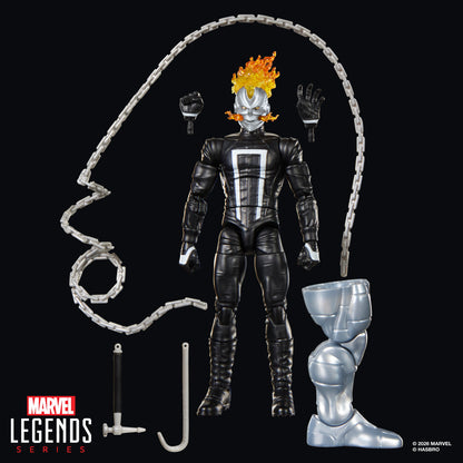 Ghost Rider Robbie Reyes Marvel Legends 6-Inch Figure — Accessories Included Layout with BAF Piece