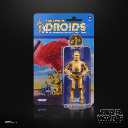 C-3PO Droids Black Series 6-Inch Figure — Package Front Kenner Blister Card