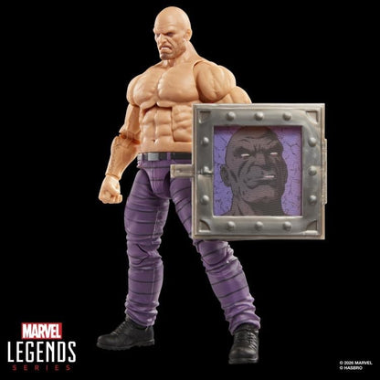 Absorbing Man Marvel Legends 6-Inch Figure — Comic Shield Accessory Side View