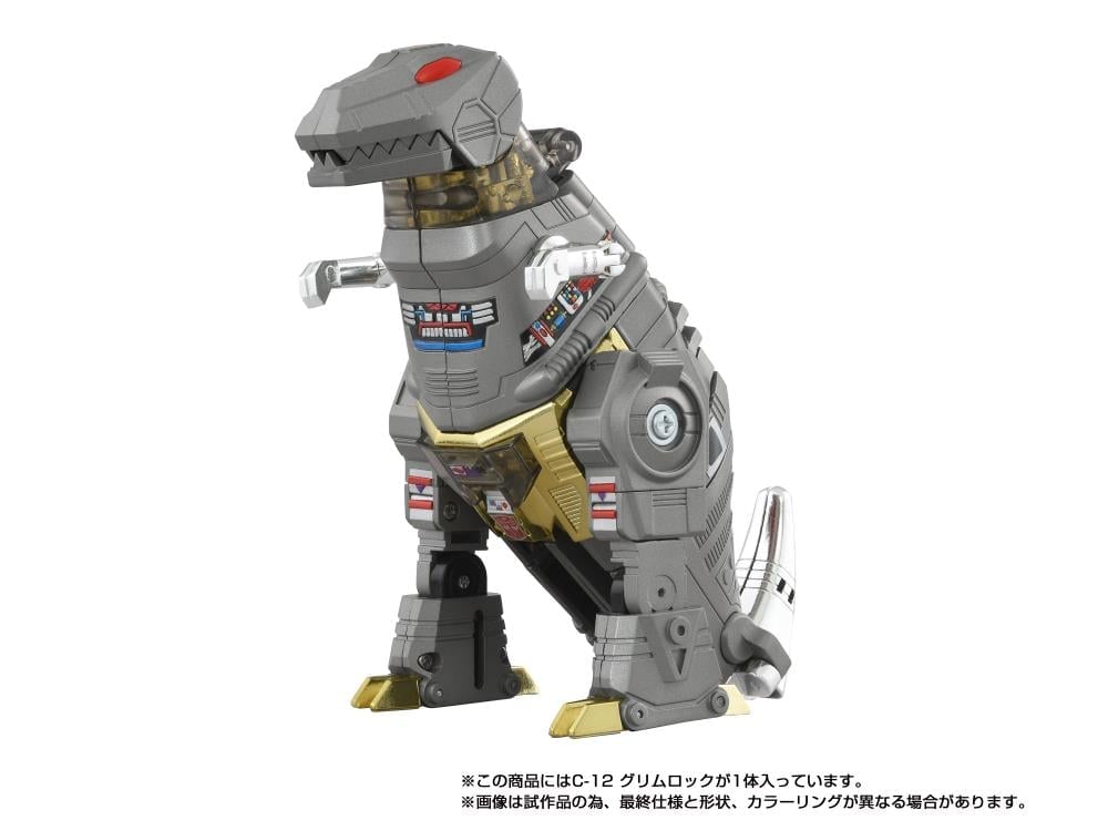 Grimlock Missing Link C-12 Transformers Figure — Dinosaur Mode Three-Quarter Side View