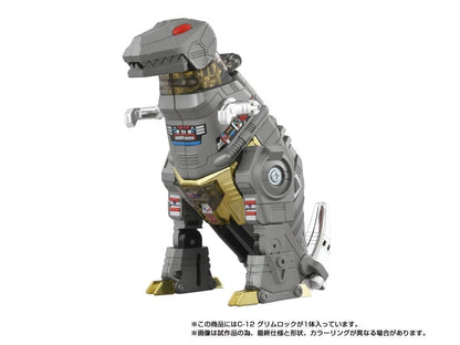 Grimlock Missing Link C-12 Transformers Figure — Dinosaur Mode Three-Quarter Side View