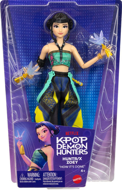 Zoey KPop Demon Hunters HUNTR/X 12-Inch Doll — Package Front View in Box