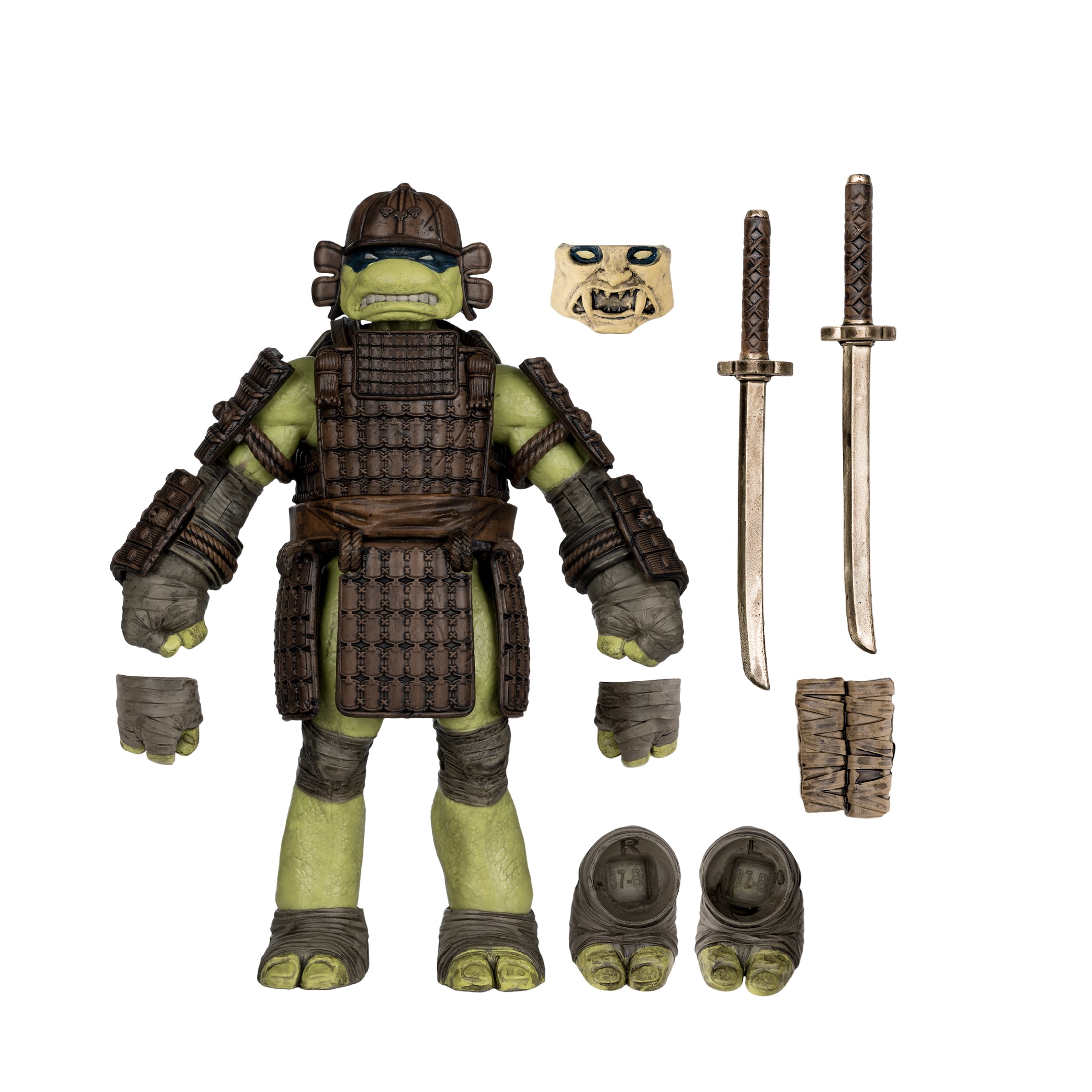 Leonardo TMNT Turtles in Time Page Punchers 5-Inch Figure — Accessories Included Layout