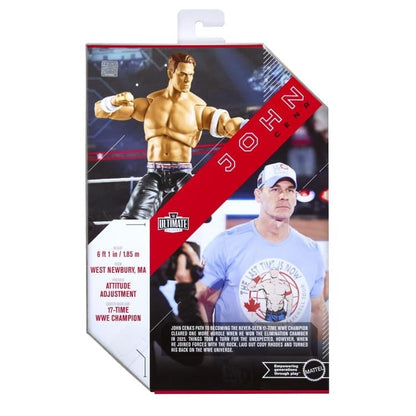 John Cena WWE Ultimate Edition 6-Inch Figure — Box Back Package Detail with Bio
