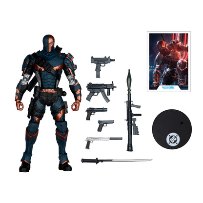 Deathstroke DC Multiverse 7-Inch Figure — Accessories Included Display with Art Card and Base