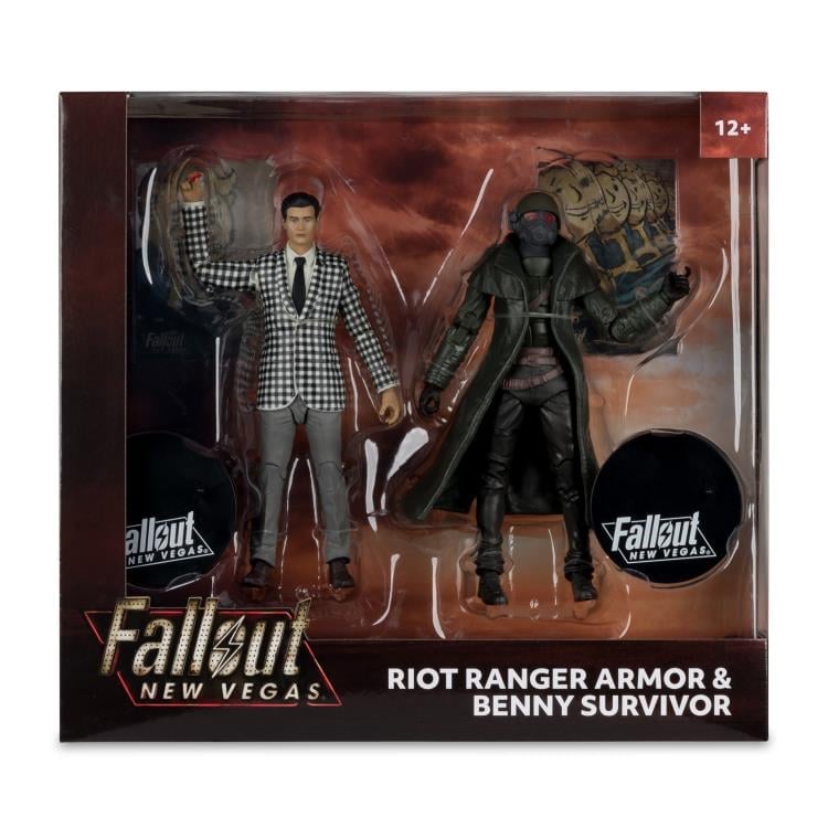 Riot Ranger Armor & Benny Fallout New Vegas 7-Inch Two-Pack — Box Art Front View