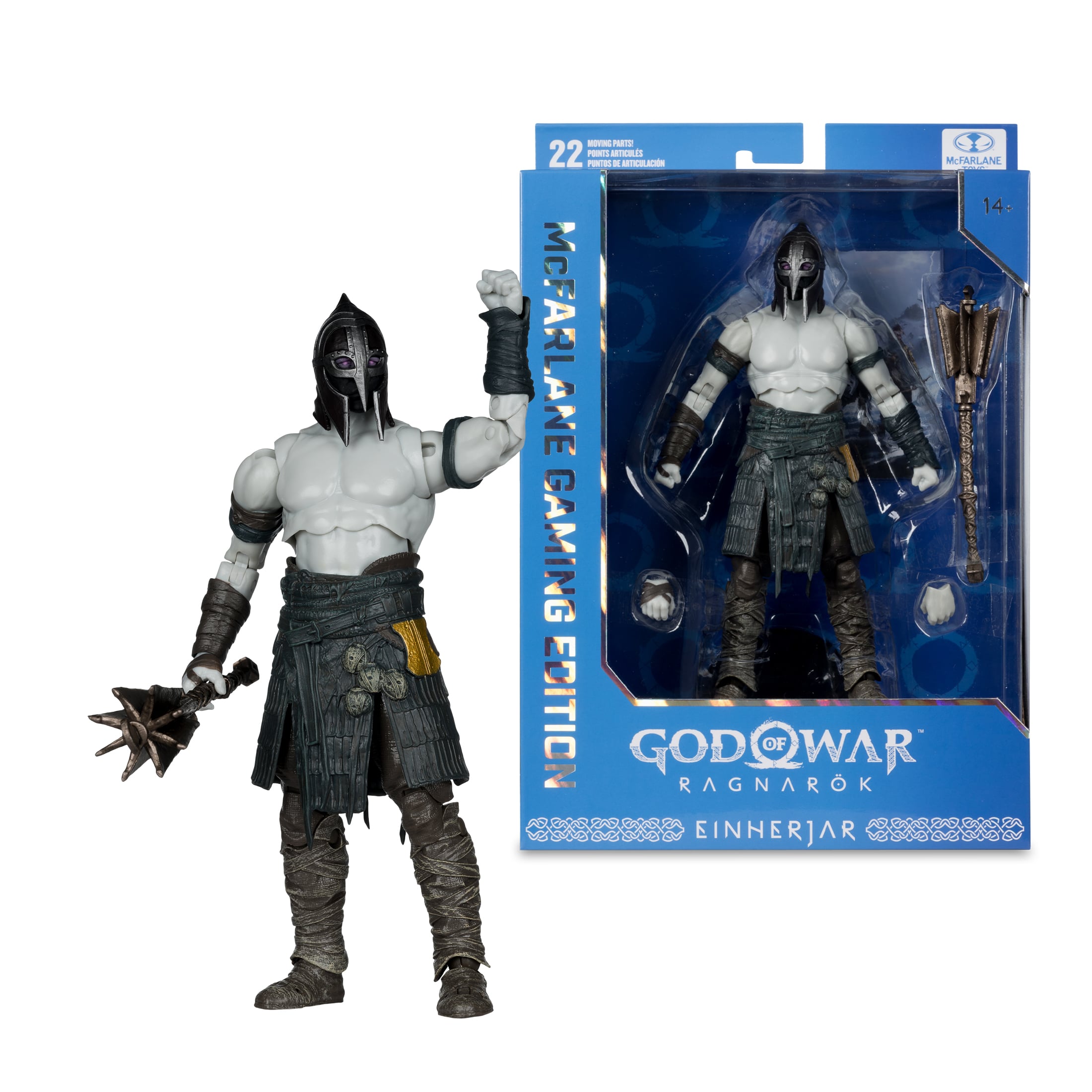 Einherjar God of War Ragnarok McFarlane Gaming Edition 7-Inch Figure — Figure Beside Retail Package