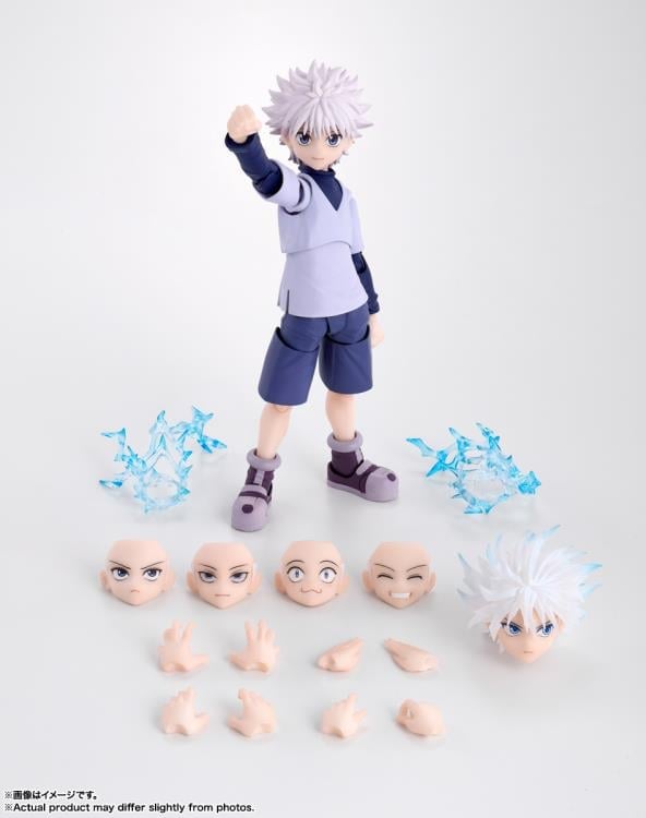Killua Hunter x Hunter S.H.Figuarts 5.5-Inch Figure — Accessories Included Full Contents Display