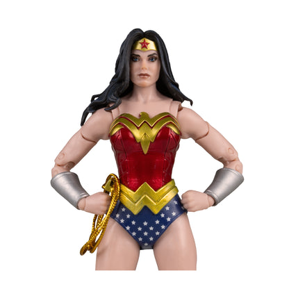 Wonder Woman (Classic) DC Multiverse 7-Inch Action Figure — Figure Detail Close-Up of Face and Torso