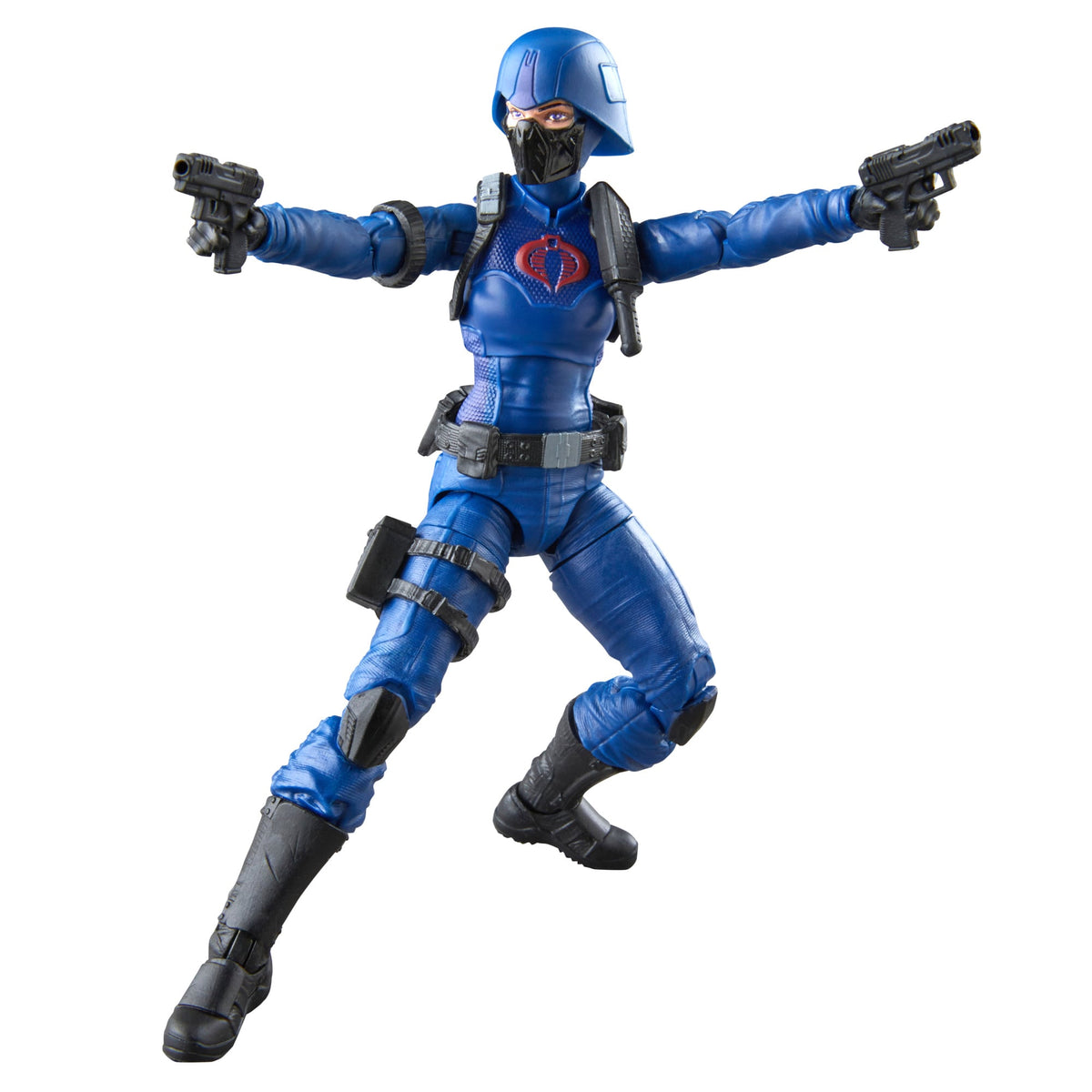 Cobra Valkyrie G.I. Joe Classified Retro 6-Inch Figure — Articulation Pose Dual Pistols Extended