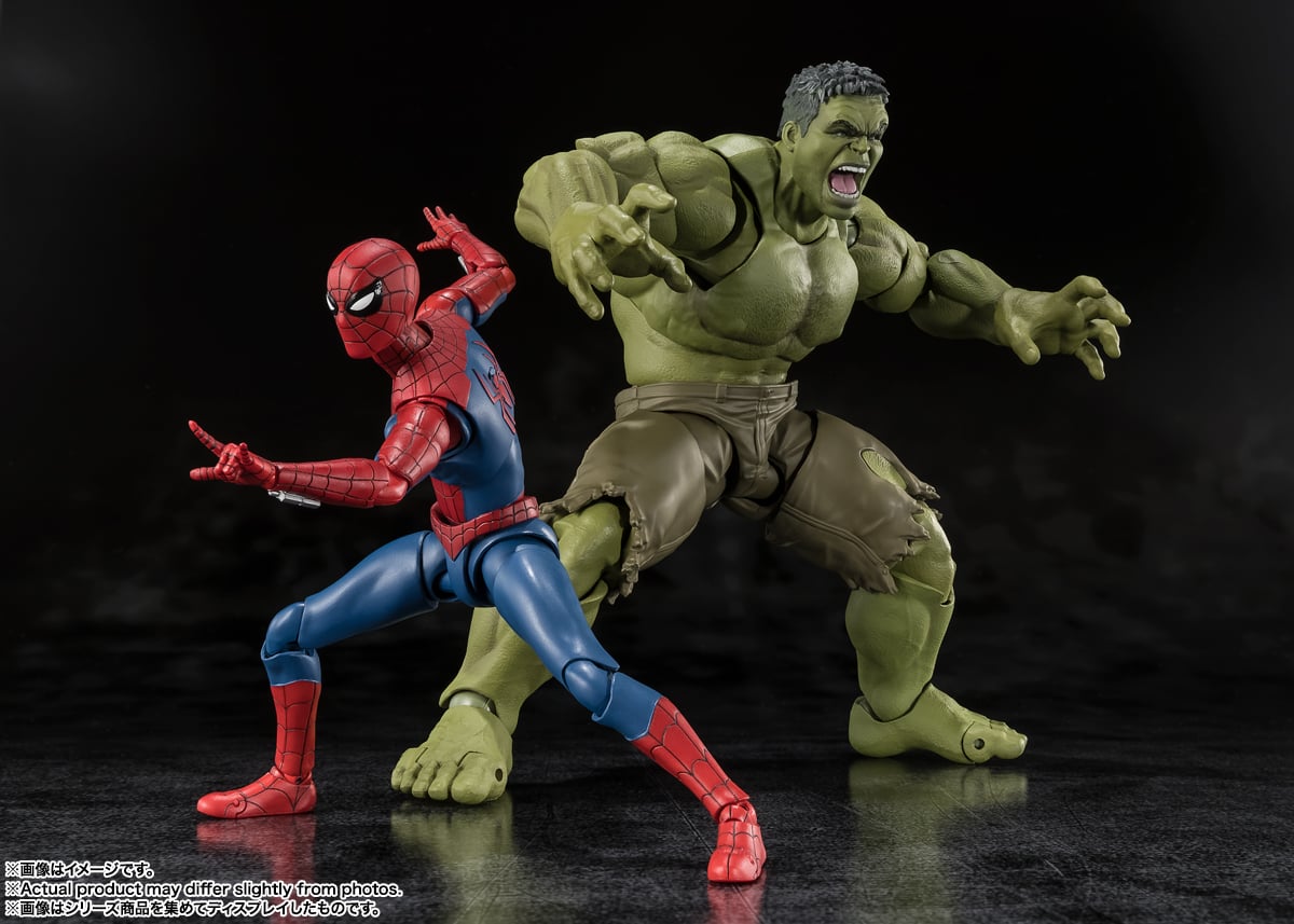 Spider-Man Brand New Day S.H.Figuarts 6-Inch Figure — Scale Comparison with S.H.Figuarts Hulk