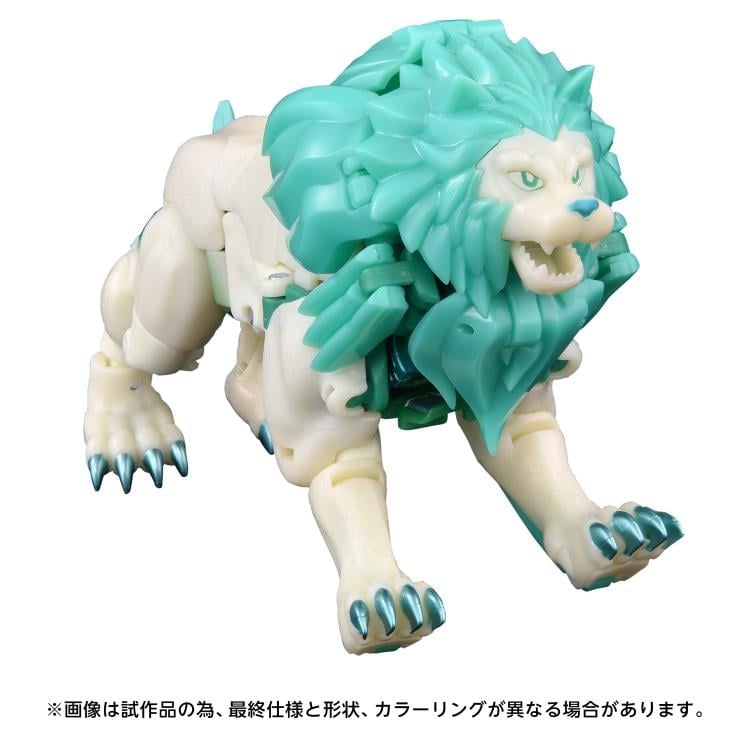 Green Lio Convoy New Legends NL-01 Figure — Lion Alt Mode Crouching Pose