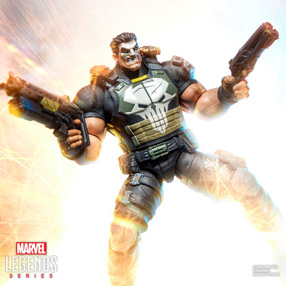 Punisher Marvel Legends 6-Inch Figure — Dynamic Dual-Wield Pose with Blast Lighting Effect