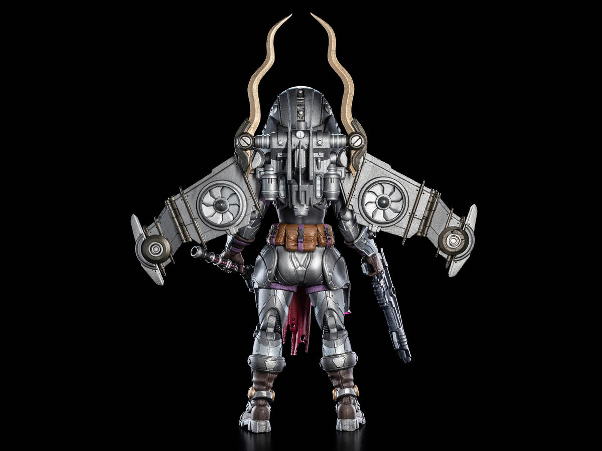 Arch General Honora Cosmic Legions 6-Inch Figure — Back View Showing Wing-Pack and Backpack Detail