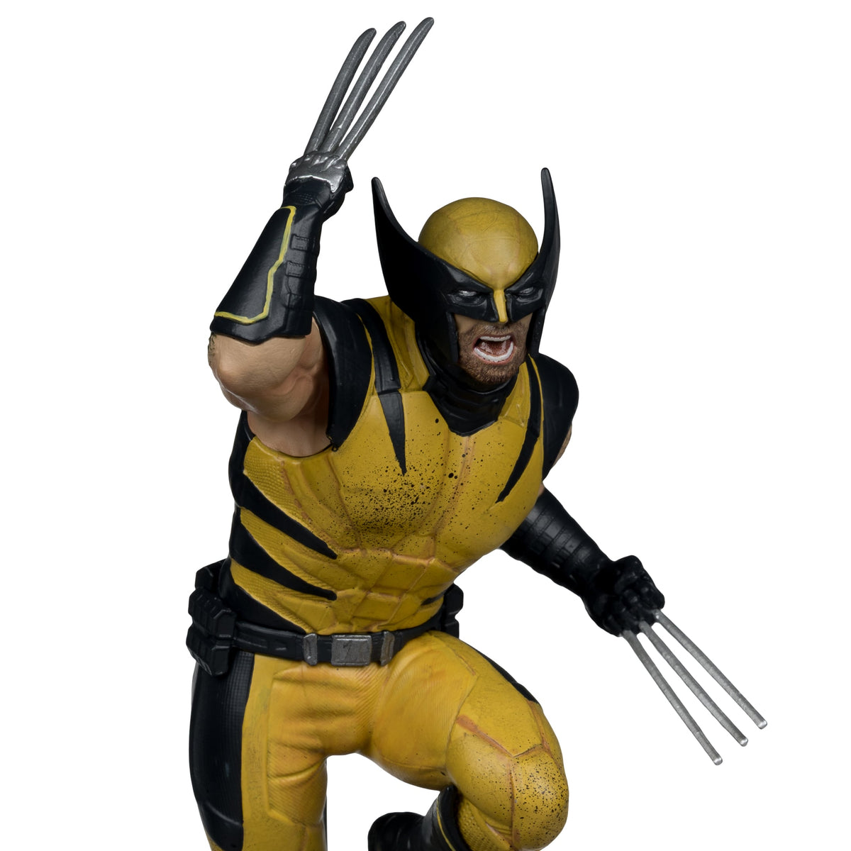 Wolverine McFarlane Gold Label 1/10 Scale Figure — Figure Detail Face and Claws Close-Up
