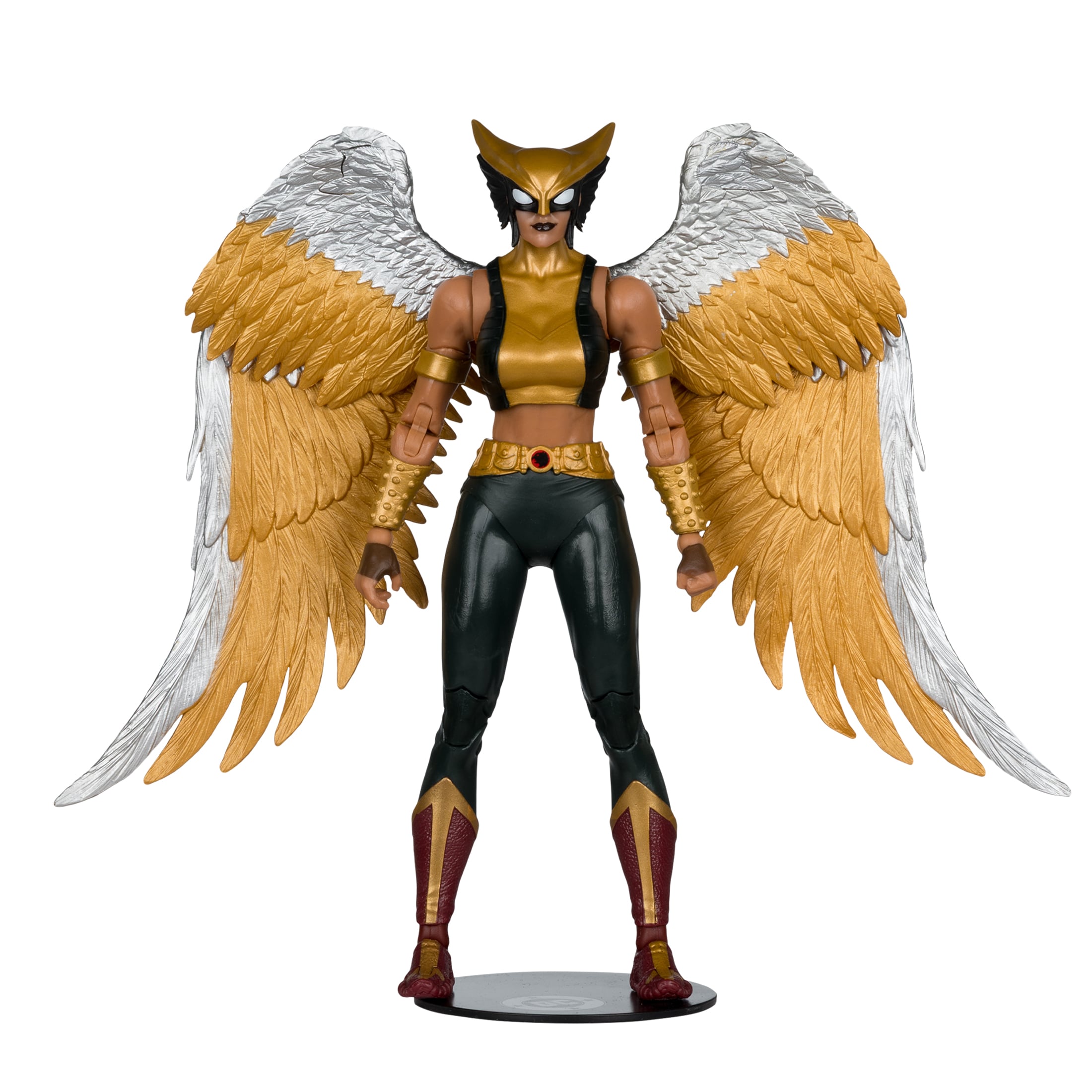 Hawkgirl DC Multiverse Collector Edition 7-Inch Figure — Front View on Display Base White Background