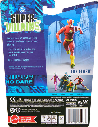 Flash DC Comics Core 6-Inch Figure — Package Back Series 01 Card Art