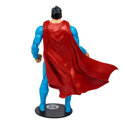 Superman Action Comics DC Multiverse 7-Inch Figure — Back View Showing Cape Detail