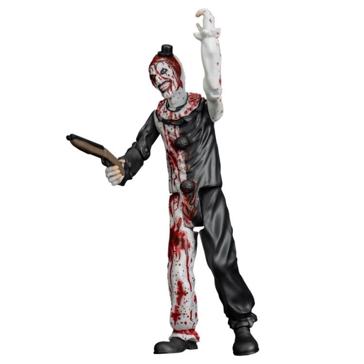 Art the Clown Terrifier 2 Eye Poppin 5-Inch Figure — Articulation Pose Holding Shotgun Arm Raised