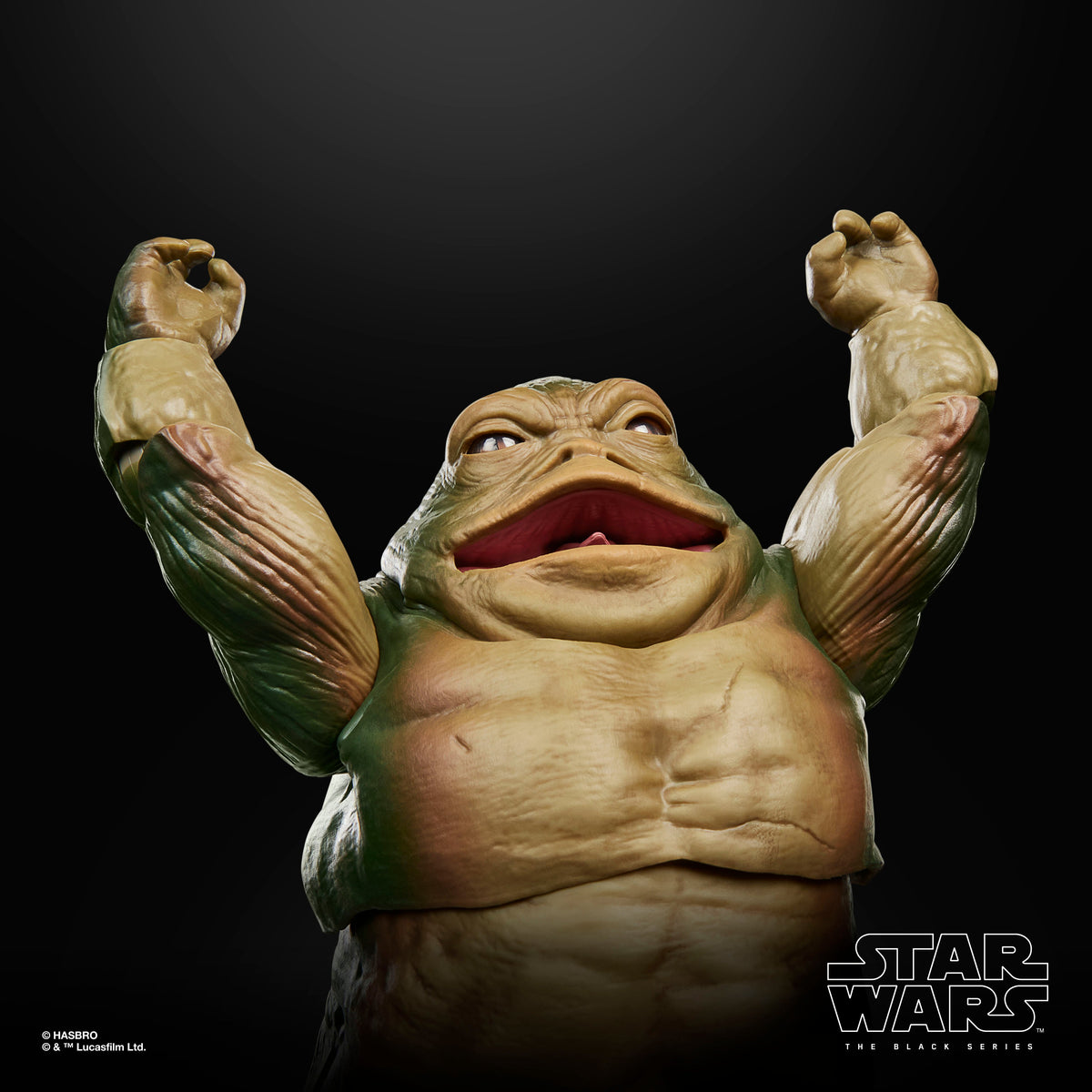 Rotta the Hutt Black Series 6-Inch Figure — Figure Detail Arms Raised Triumphant Pose
