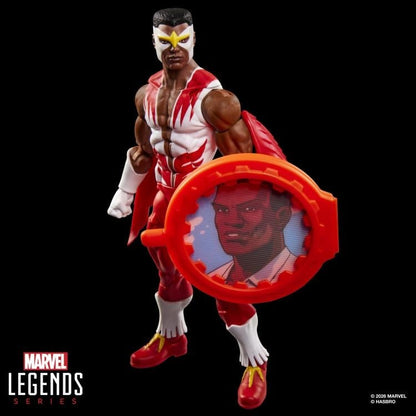 Falcon Secret Wars Marvel Legends 6-Inch Figure — Front View Holding Shield Sam Wilson Portrait