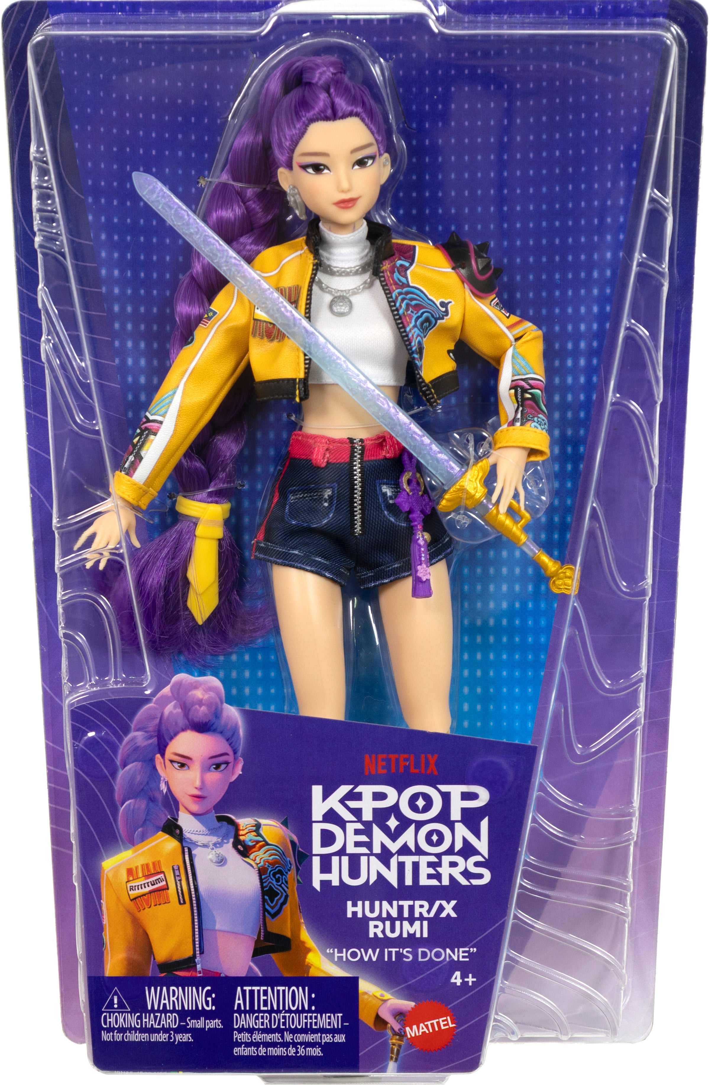 Rumi HUNTR/X KPop Demon Hunters 12-Inch Doll — Box Front Package Display