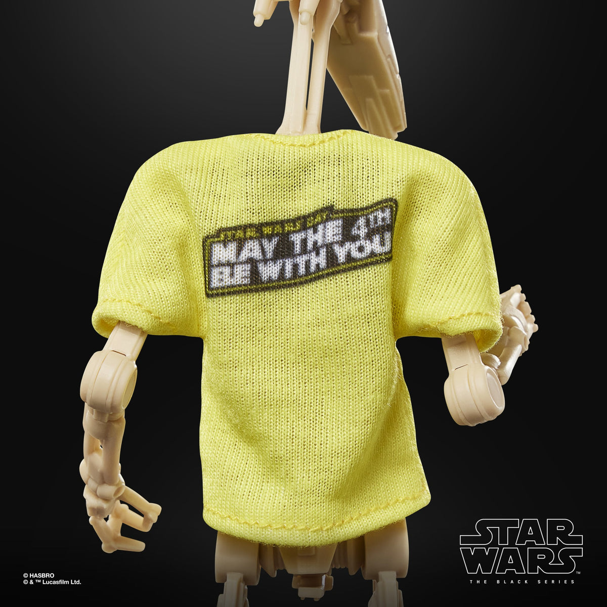 B1 Battle Droid Black Series 6-Inch Figure — May the 4th Be With You T-Shirt Back Detail