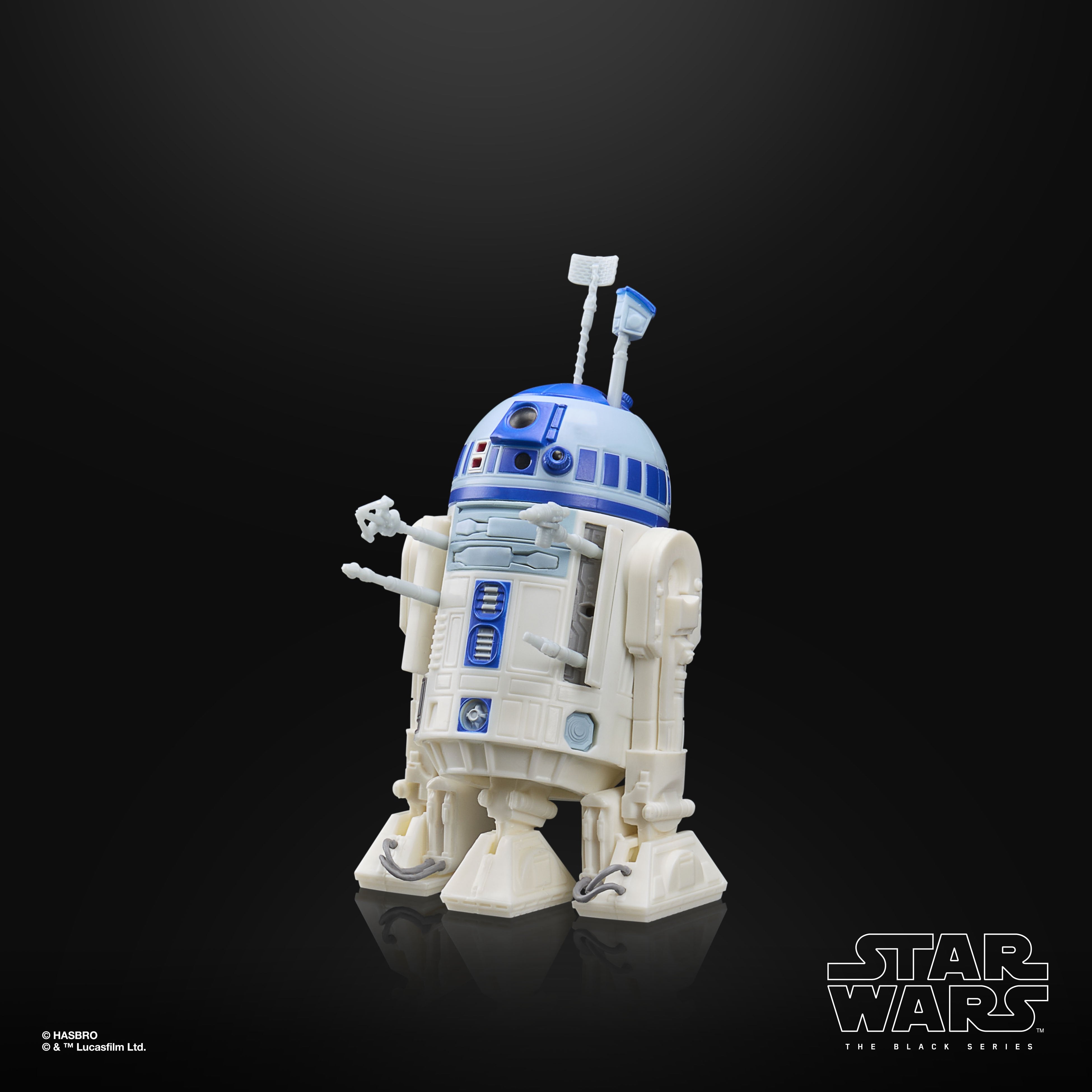 R2-D2 Droids Black Series 6-Inch Figure — Articulation Pose with Multiple Tools Deployed