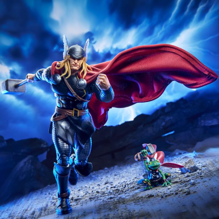 Thor Marvel Legends Maximum Series 6-Inch Figure — Running Pose with Throg Companion Figure