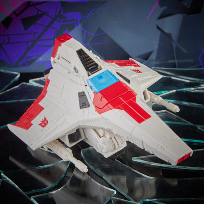 Starscream Shattered Glass Voyager 7-Inch Figure — Cybertronian Jet Mode Back View