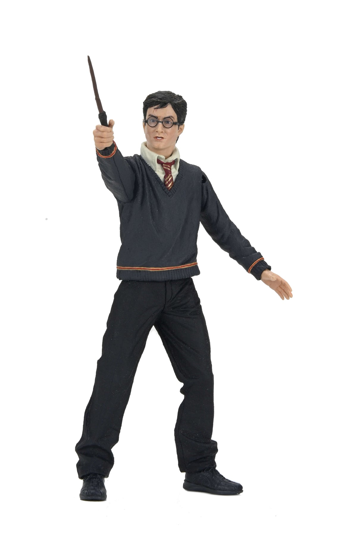 Harry Potter Legacy Collection 7-Inch Figure — Front View Wand Raised on White