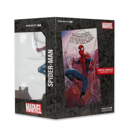Spider-Man Amazing Spider-Man #1 McFarlane 1/10 Scale Figure — Box Back View Package Detail