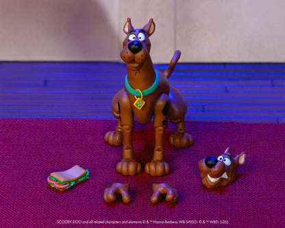 Scooby-Doo Scooby-Doo 1/12 Scale 6-Inch Action Figure — Contents Display with Alternate Hands, Alternate Head, and Sandwich Accessory
