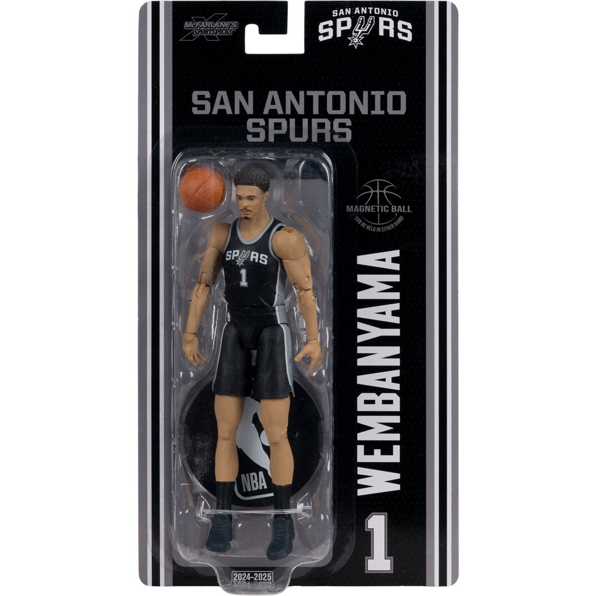 Victor Wembanyama McFarlane SportsPicks 6-Inch Figure — Box Art Close-Up Sealed Package Front