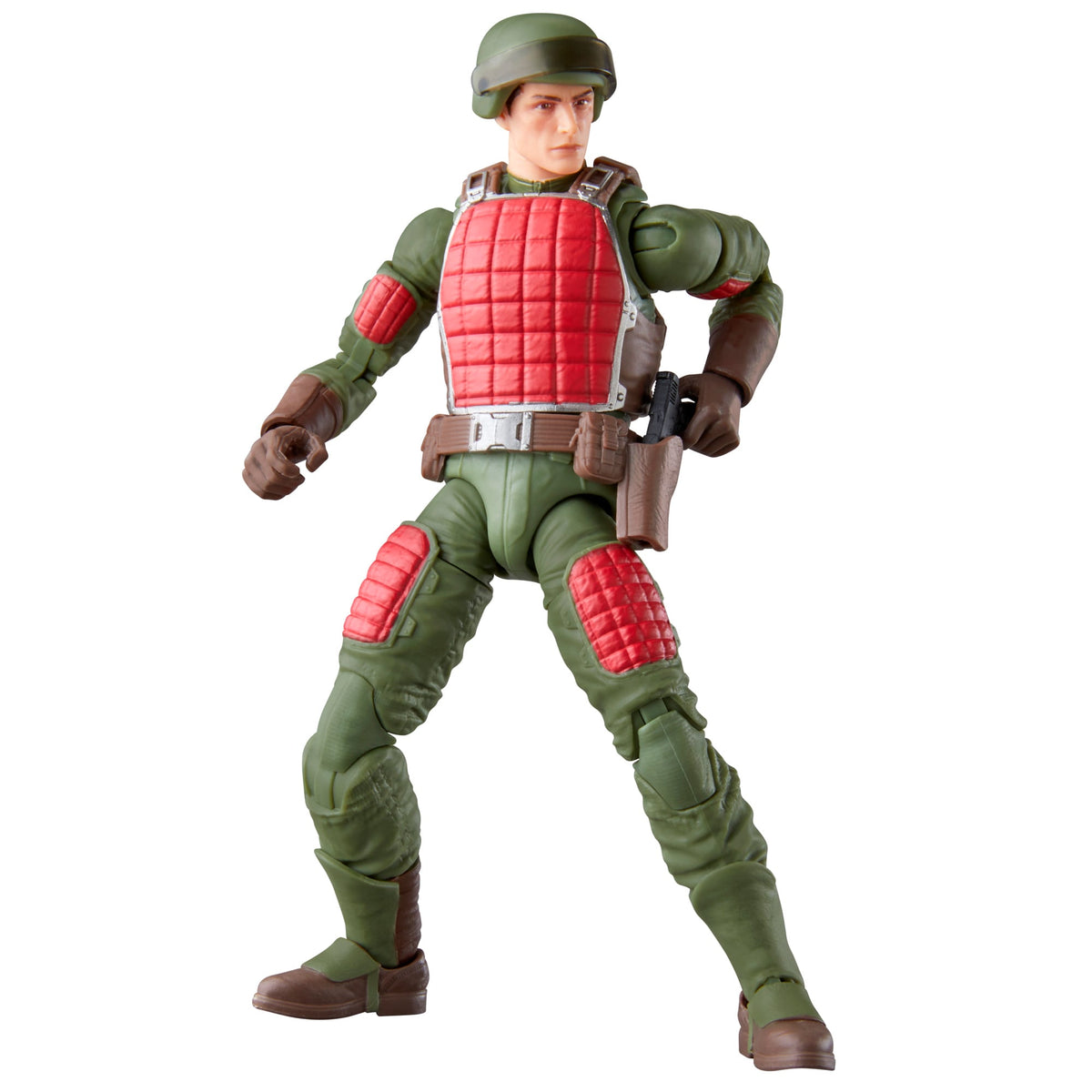 Flash G.I. Joe Classified Retro Collection 6-Inch Figure — Front View Wide Stance Without Helmet
