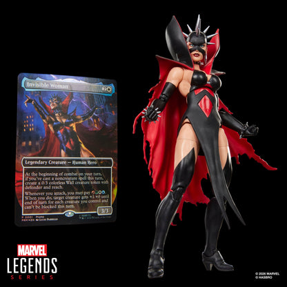 Malice Sue Storm Marvel Legends 6-Inch Figure — Figure with MTG Invisible Woman Promo Card Display