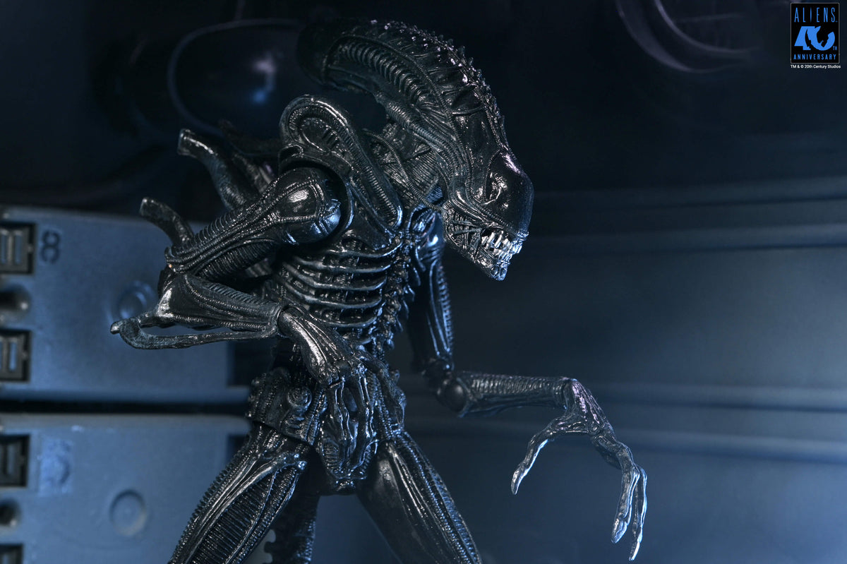 Aliens 40th Anniversary Ultimate Xenomorph Warrior NECA Figure — Side Head Detail Inner Jaw